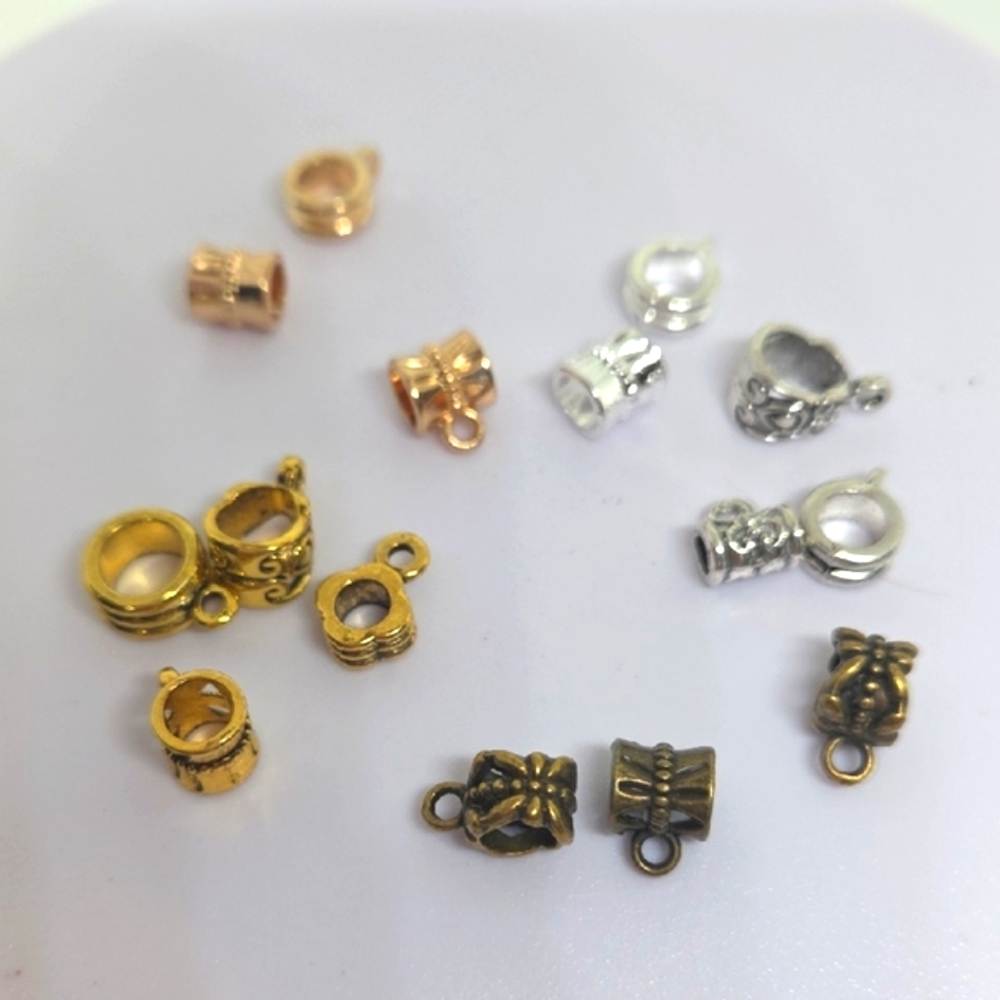 Assorted Metal Bails for Adding Charms To Your Projects